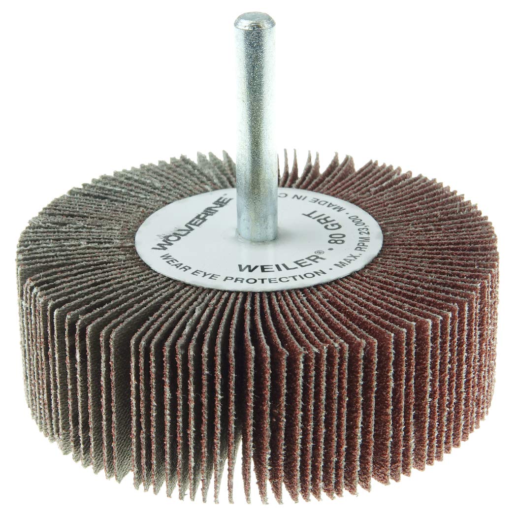 Roue à rabats abrasifs 120AO Weiler pour ponçage de précision - 4