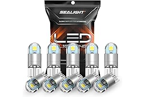 SEALIGHT 168 LED Bulbs 6000K, White Light, 10-Pack