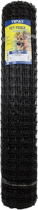 Tenax Pet Fence Premium 2A140078 , 5' X 200', Black