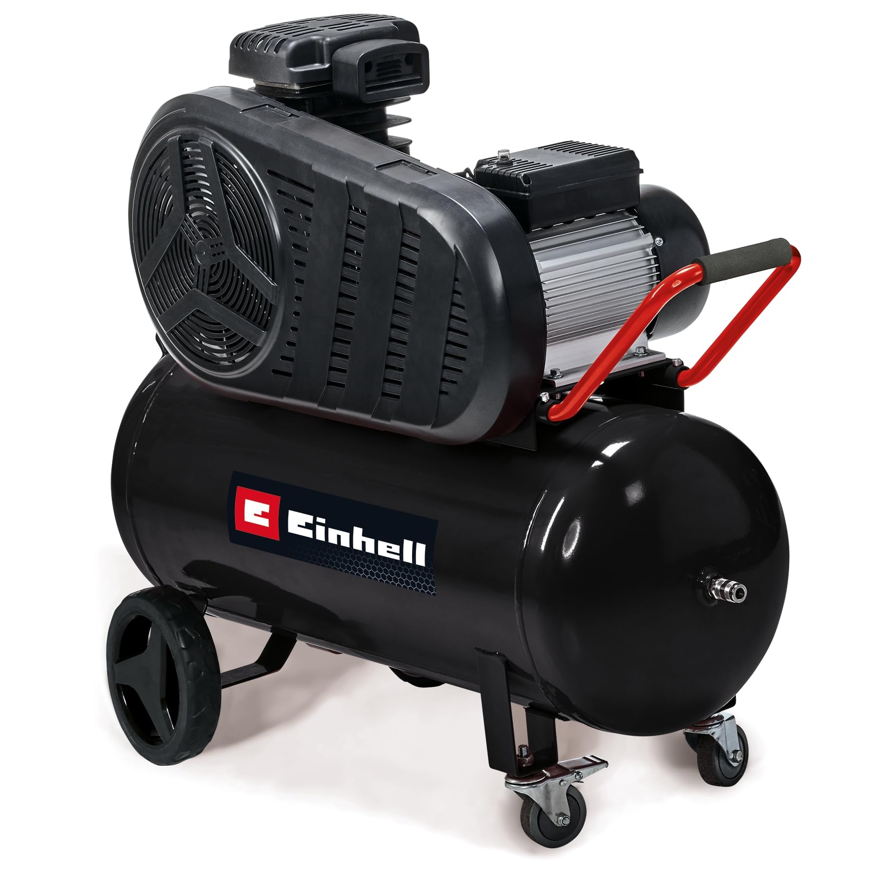Einhell 50L Belt Driven Air Compressor 3000W, 240V, 10 Bar, 145 PSI, 420 L/m Intake Capacity, Pressure Reducer, Quick Coupling - TE-AC 430/50/10 Compressor for Workshops
