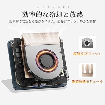 Amazon.co.jp: BOSGAME E2 ミニPC Windows 11 Pro AMD Ryzen 5 3550H