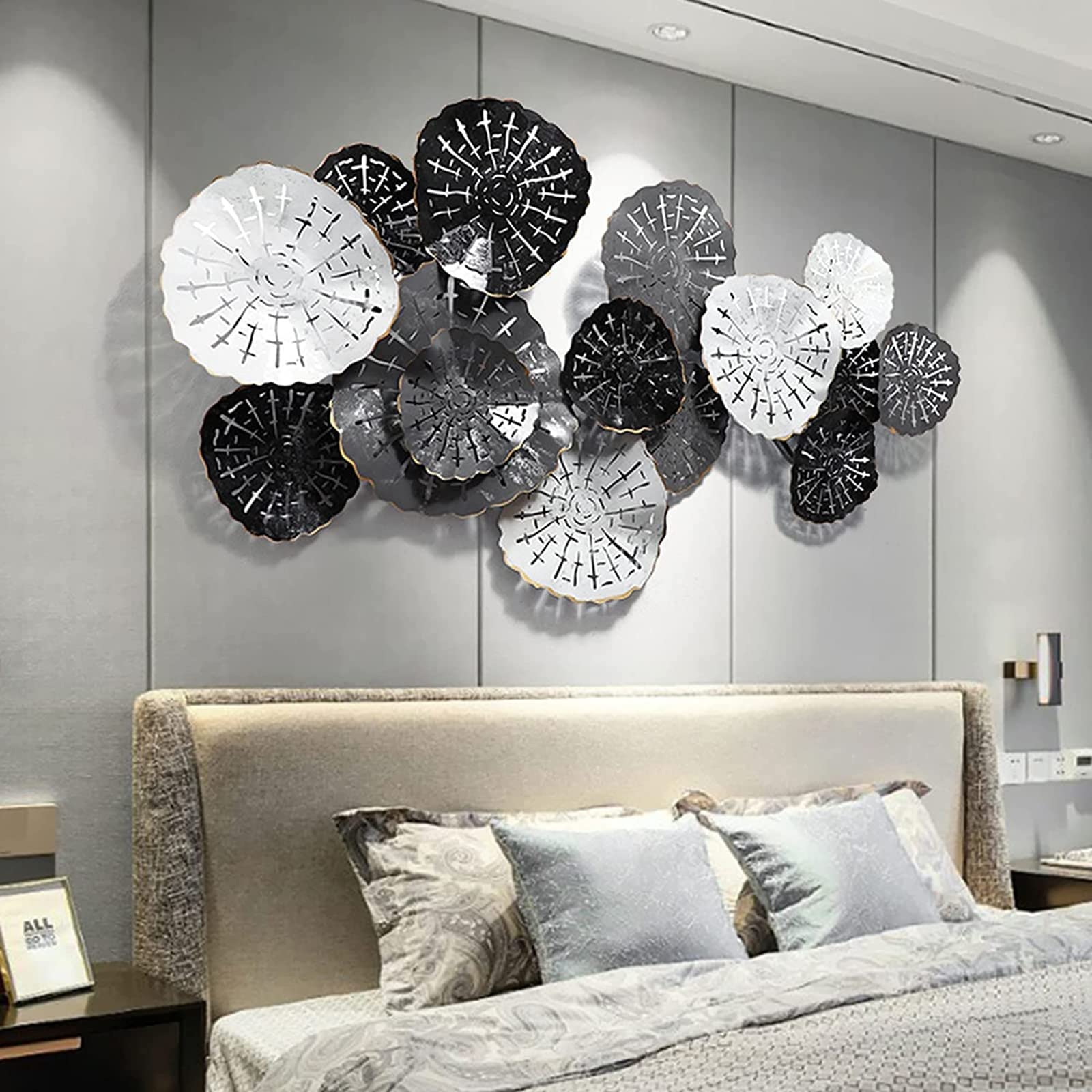 ZRB Metal Wall Decor, Metal Wall Art, Black Wall Decor Bathroom Decor, Bedroom Decor And Kitchen Wall Decoration