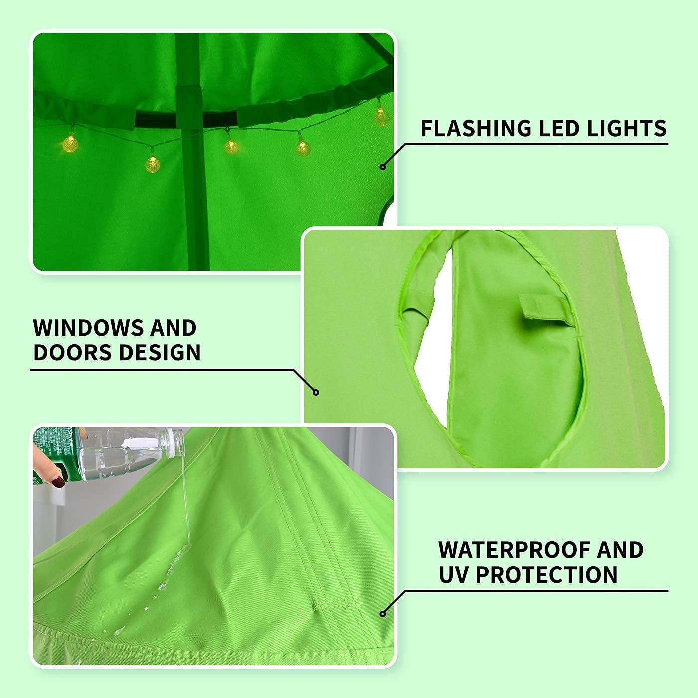 Uр Tо 40% оƒƒ Hanging Tree Tent for Kids Adults, Hanging Tent Indoor Outdoor, Ceiling Hammock Swing Chair, Waterproof Portable Play Tent with Lights String, Max Capacity 220LBS (Green) 🔥 Hоt Dеаlѕ Hanging Tree Tent for Kids Adults, Hanging Tent Indoor Outdoor, Ceiling Hammock Swing Chair, Waterproof Portable Play Tent with Lights String, Max Capacity 220LBS (Green)