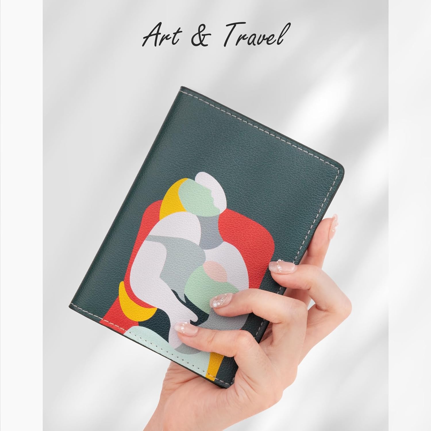 Lychii RFID-blocking Passport Cover, Ultra Slim PU Leather Passport Holder for Travel, Slots for Cards, 5.7" x 4.1" - Image 3