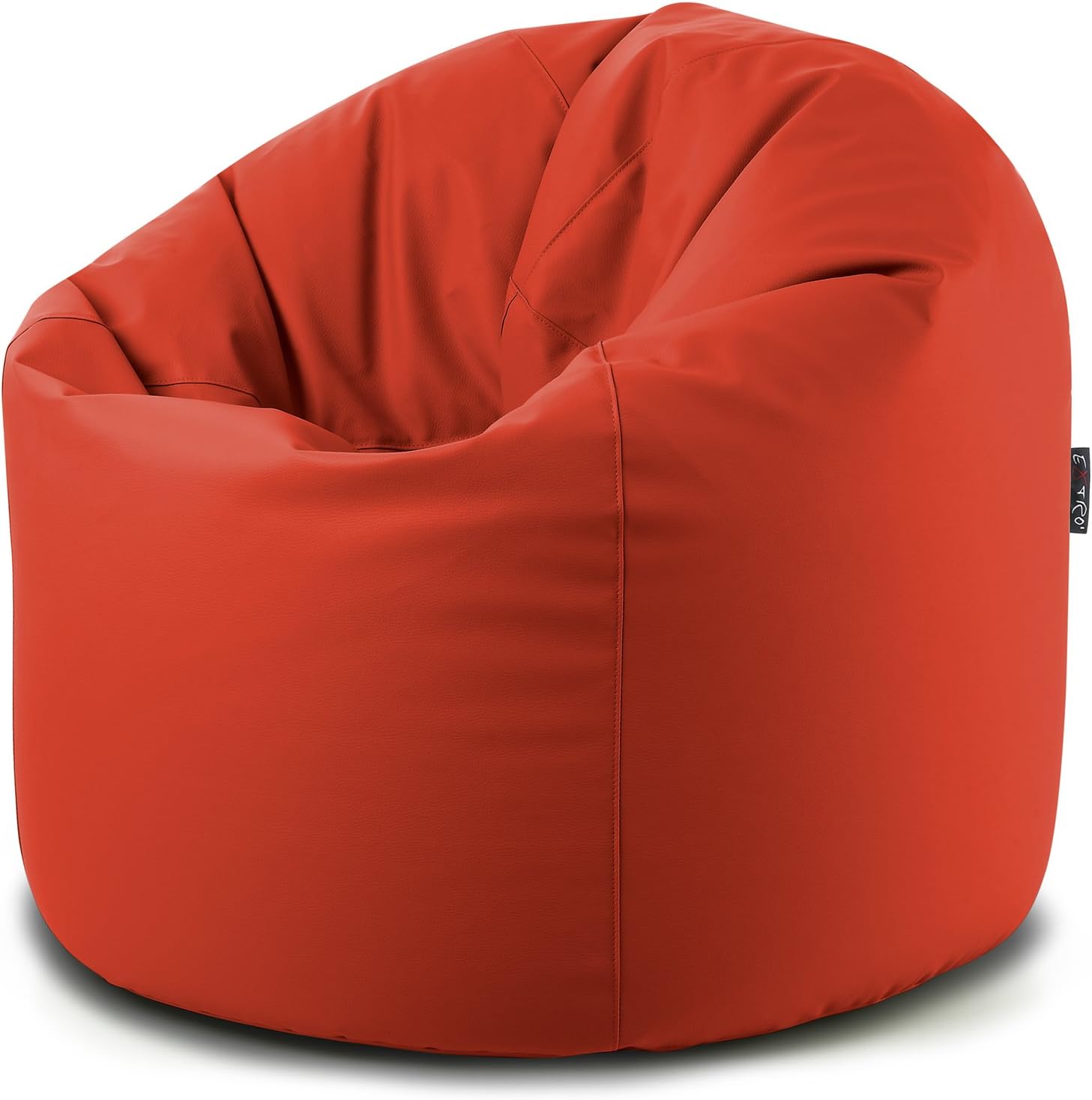 Bean Bag Pouffe Puff Chair Bag XXL Bean Measurements.95 x H.130 cm Filling in polystyrene Soft and Removable with Zip red