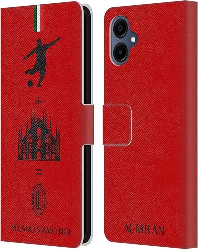 Vista 33 de Head Case Designs Funda de cuero con licencia oficial de AC Milan con diseño de camuflaje digital, compatible con Samsung Galaxy S22 Ultra 5G