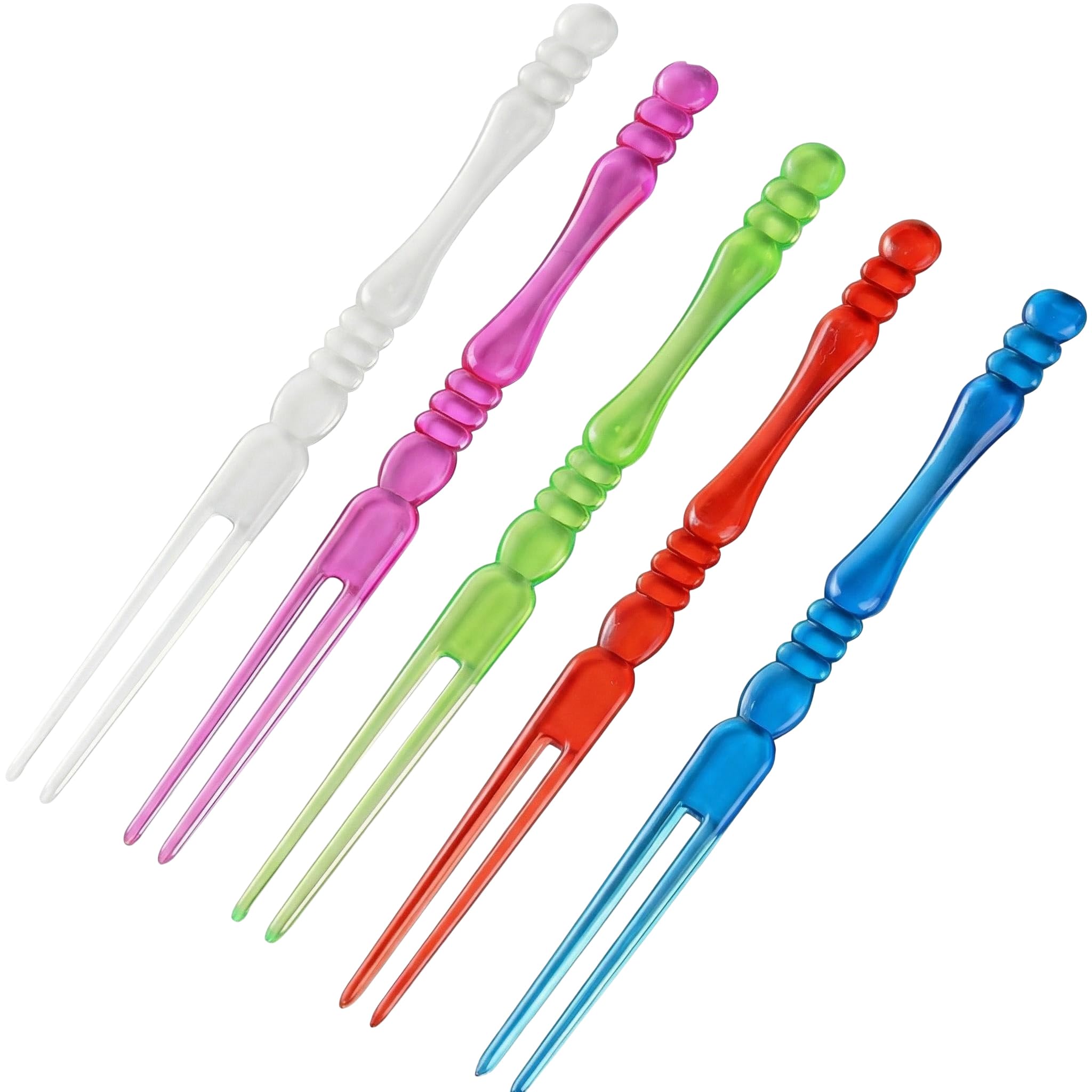 400Pcs 4 inch Disposable Colorful Plastic Cocktail Picks Fruit Forks Mini Dessert Forks Party Supplies Plates Picks Cake Forks Tasting Appetizer Forks Set for Party Banquet Buffet and Daily Life — Amazon image 7