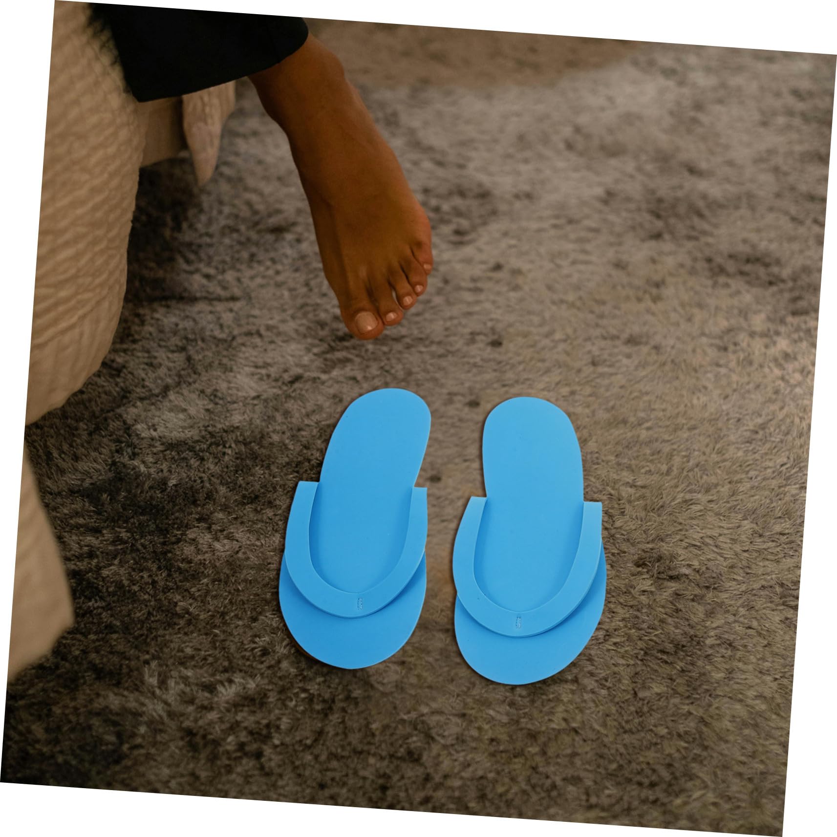 24 paia Pantofole Usa e Getta in EVA Leggere Antiscivolo per Pedicure Spa e Hotel Infradito Monouso per Ospiti Comode e Igieniche per Viaggi e Piscina
