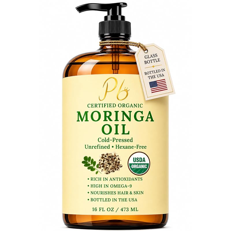 Pomberries Óleo de Moringa Orgânico, 480 mL
