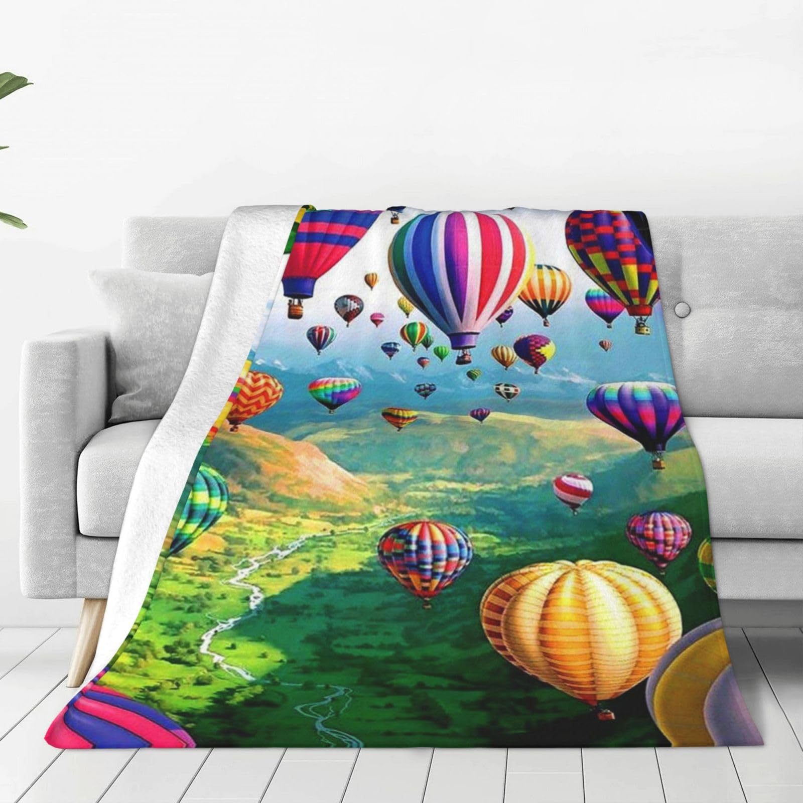 Couverture en flanelle 127x101 pour lit et canapé
