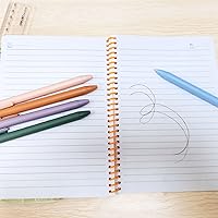 Vista 6 de PATIKIL Bolígrafos de gel negro, 20 unidades, punta fina, bola de rodillo de 0.020 in, bolígrafos de tinta de gel de 5.709 in, estilo de prensa