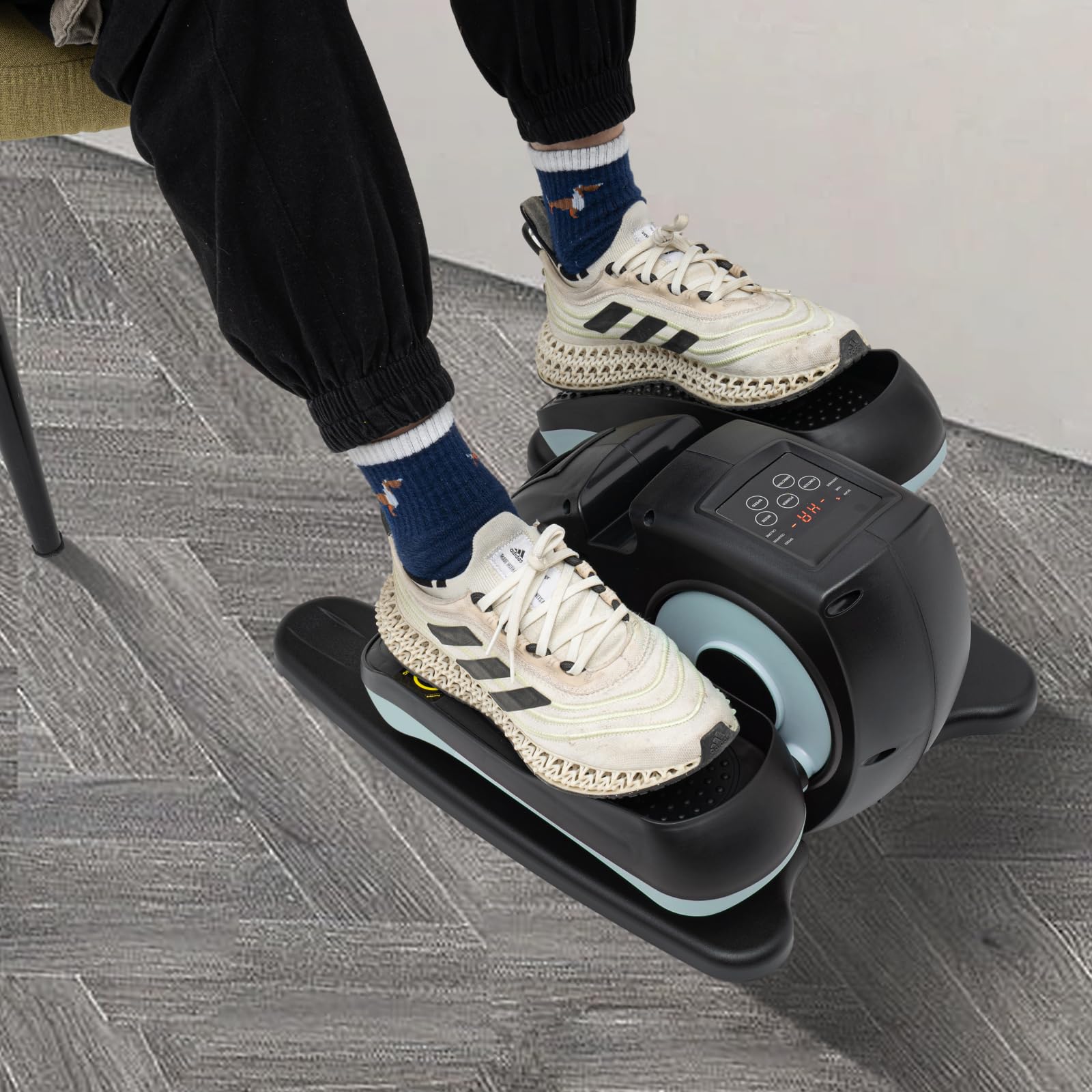Pédalier Trainer 5 vitesses avec écran LCD, pédalier pour personnes âgées, équipement d'entraînement pour l'endurance, les jambes, les personnes âgées, mini vélo d'appartement