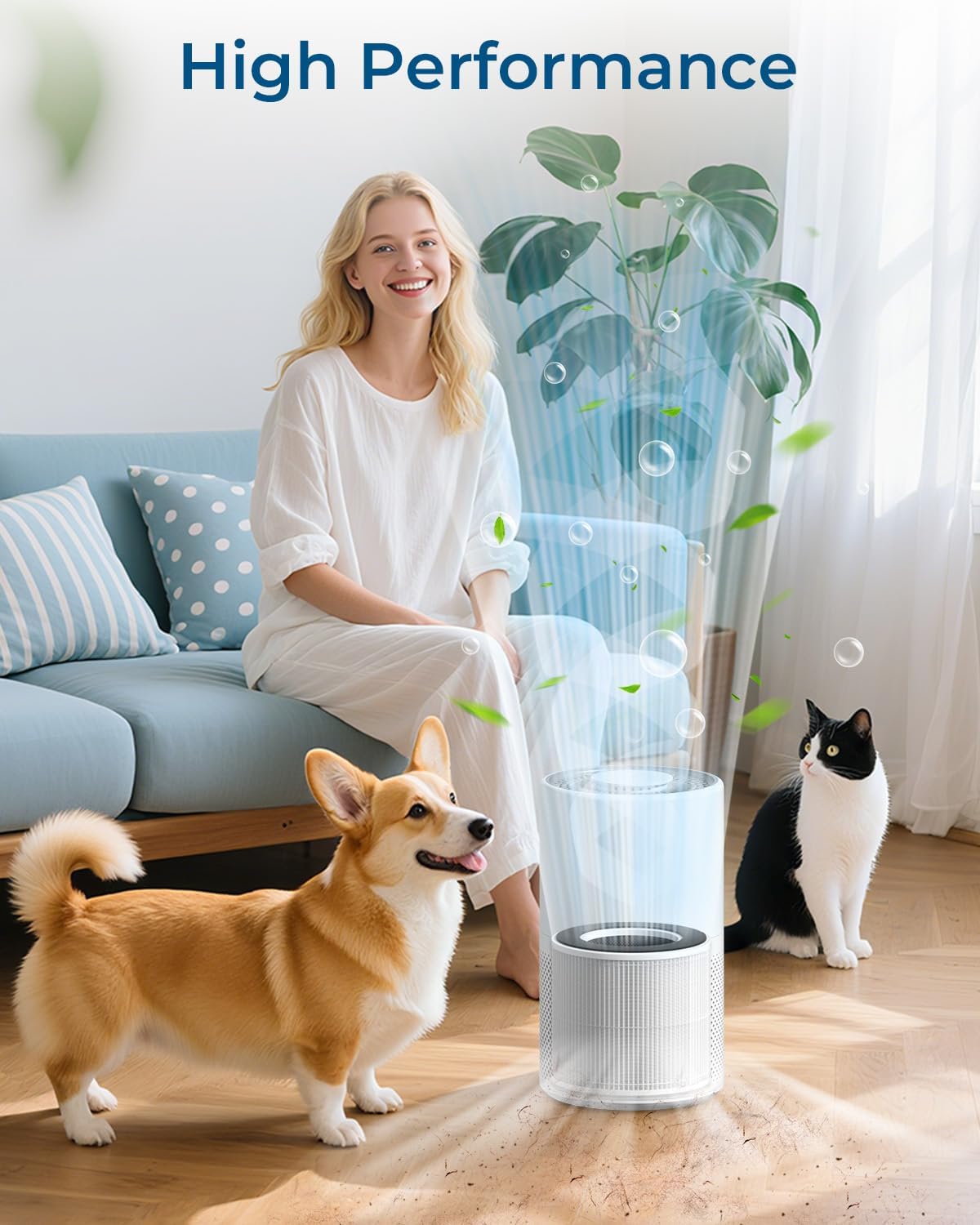 Official Genuine AP02 Replacement Filter TRUE HEPA Filter, High-Efficiency Activated Carbon Filter Replacement Suitable for WESTHEY AP02 Air Purifier, 1 Pack(White) - Image 4