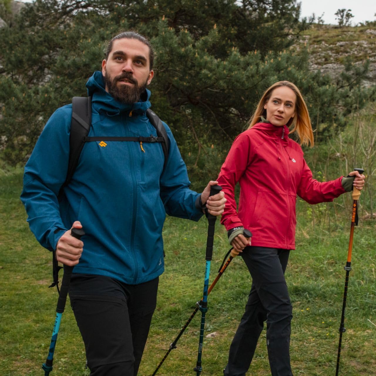 Alpinus Kurtka damska softshell Majadita malinowy FF11349