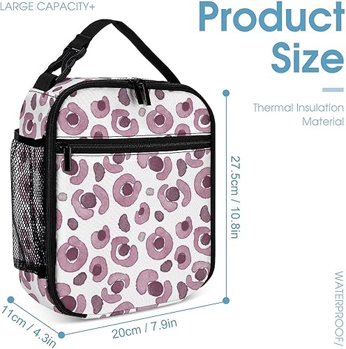 Miniatura 2 de TIMAILOR Leopard Lunch Bags for Women,Cheetah Lunch Box for Women,Loncheras Para Mujer,Insulated Lunch Bag,Cute Lunch Bags for Women,MBW284