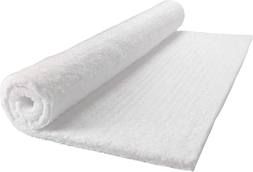Ceramic Fiber Insulation, 1/2" Thick x 24" x 25", 2400F Fireproof Insulation Blanket, 3015E