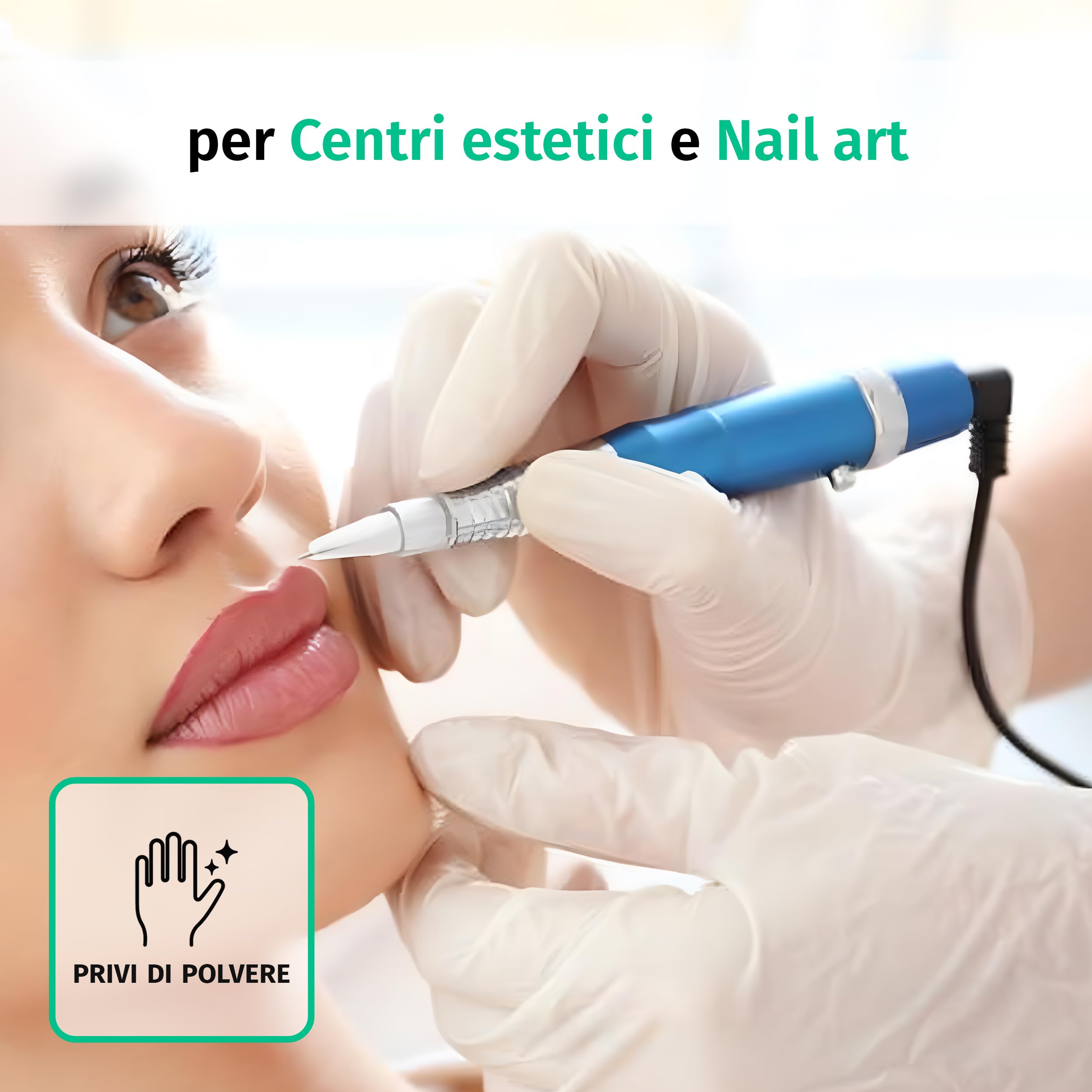 SF Guanti Nitrile L Bianchi – 1000 Guanti Monouso Resistenti e Professionali (10×100), Senza Lattice e Senza Polvere