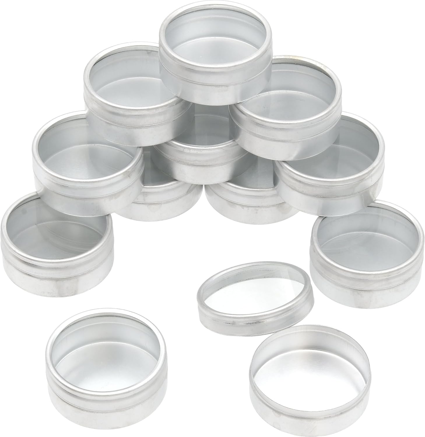 12 Seed Bead Storage Jars Beading Finding Organizer 2"