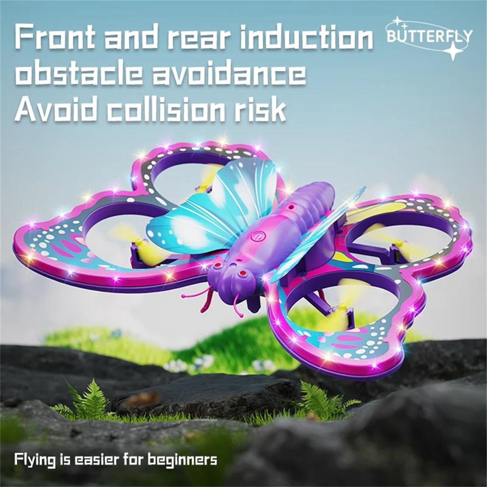 Samolot zdalnie sterowany v40 dzieci 7–14 6-kanałowy zdalnie sterowany dron piankowy czujnikiem grawitacyjnym utrzymanie wysokości stunt tumble kolorowe światła mode quadcopter zabawka,Single battery
