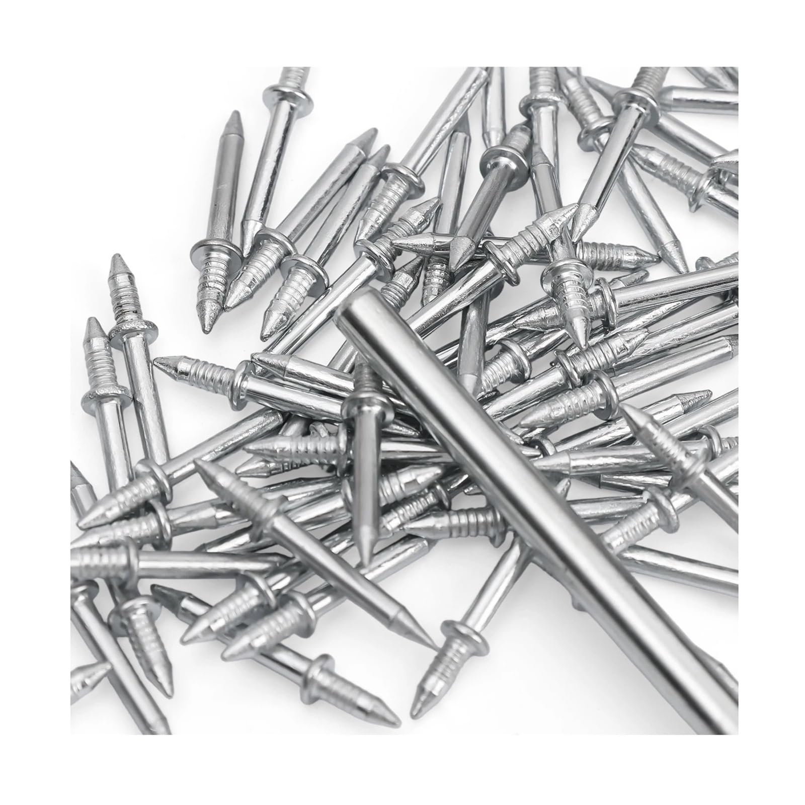 Clavos De Pared De Doble Cabeza Con Manga, Herramienta De Rosca, Tornillo Invisible, Sujetador, Rodapiés De Madera, Fijador De Cemento Sin Marcas(300PCS)