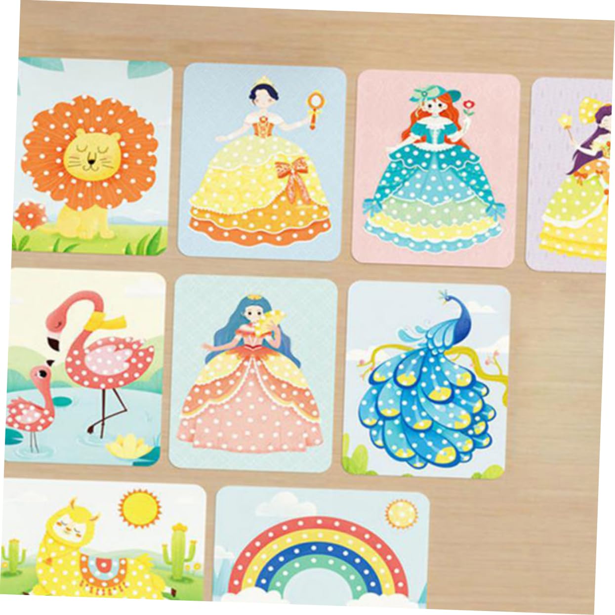 TOYANDONA Juguete de Pintura de Punción DIY para Niños, 2 Juegos