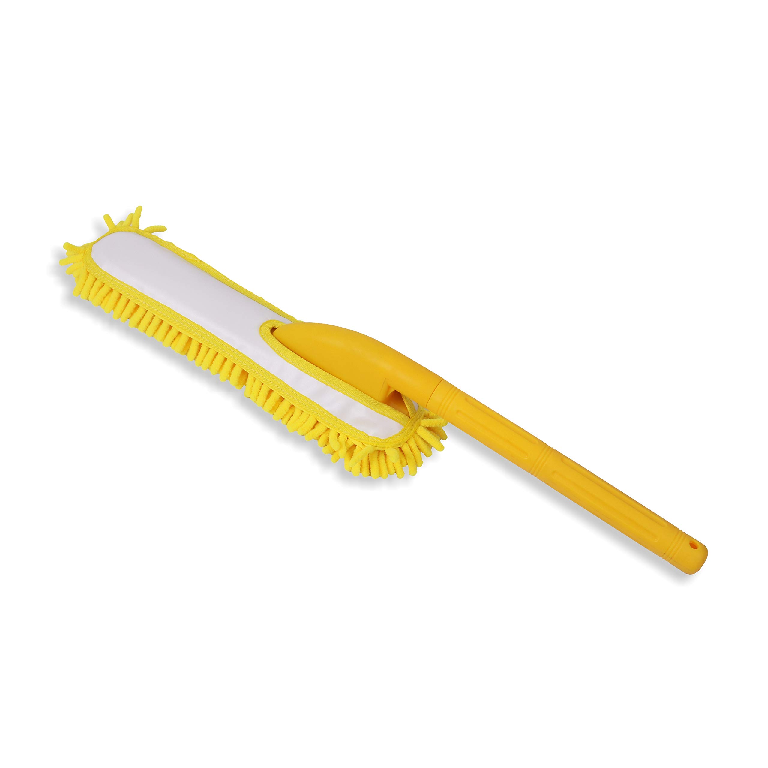 Microfiber Duster/Multipurpose Duster,Wash and Dusting Brush for Home, Office, Car, and Bike(Yellow)
