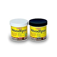 Vista 1 de Abatron WoodEpox Kit - 12 oz - 2-Part Structural Epoxy Adhesive Filler - Wood Filler Putty