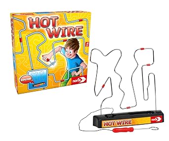 noris 606060172 Hot Wire, the Well-Known Skill Game for the Whole Family Batteries not Included in the Game, from 3 Years