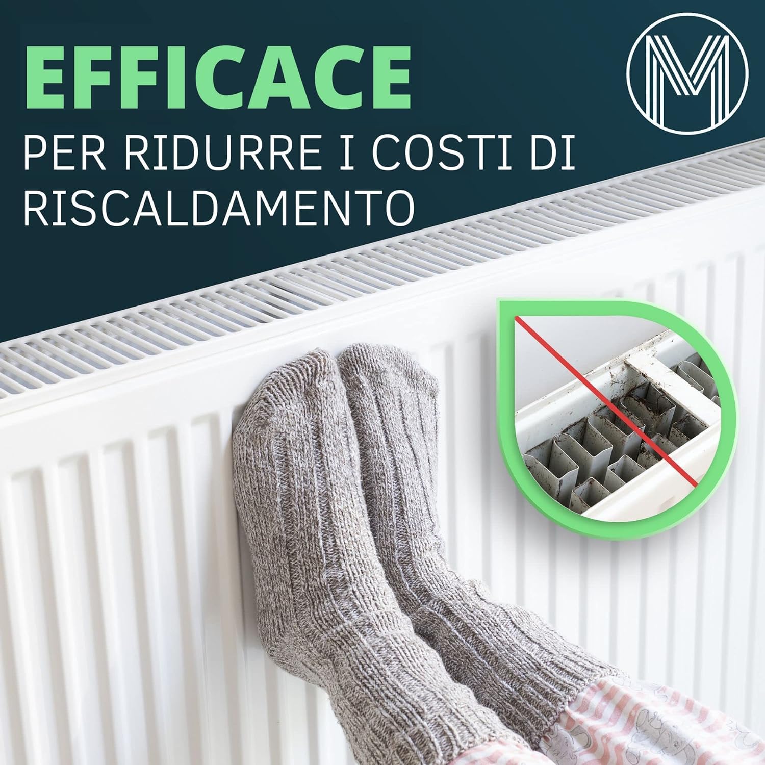 MEISTERSTARK Pulisci Termosifoni Flessibile Lungo 117cm I Spazzola per Pulire Termosifoni senza Graffi I Spazzola Pulizia Caloriferi con Setole di Nylon Flessibili I Per Tutti i Radiatori