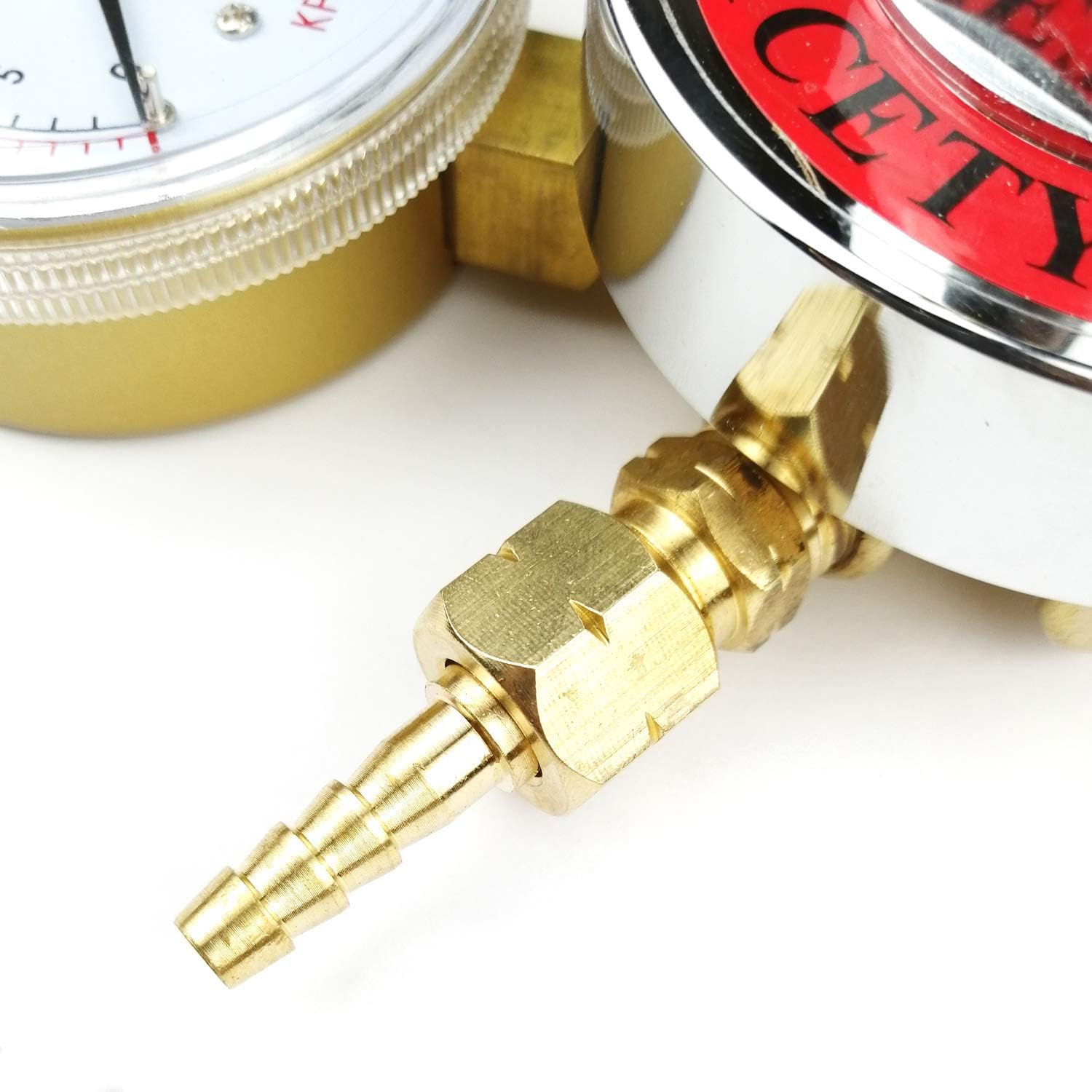 Welding Gas Welder Acetylene Regulator Compatible with Cutting Torch Kits Inlet(CGA-510) Outlet(9/16"-18)