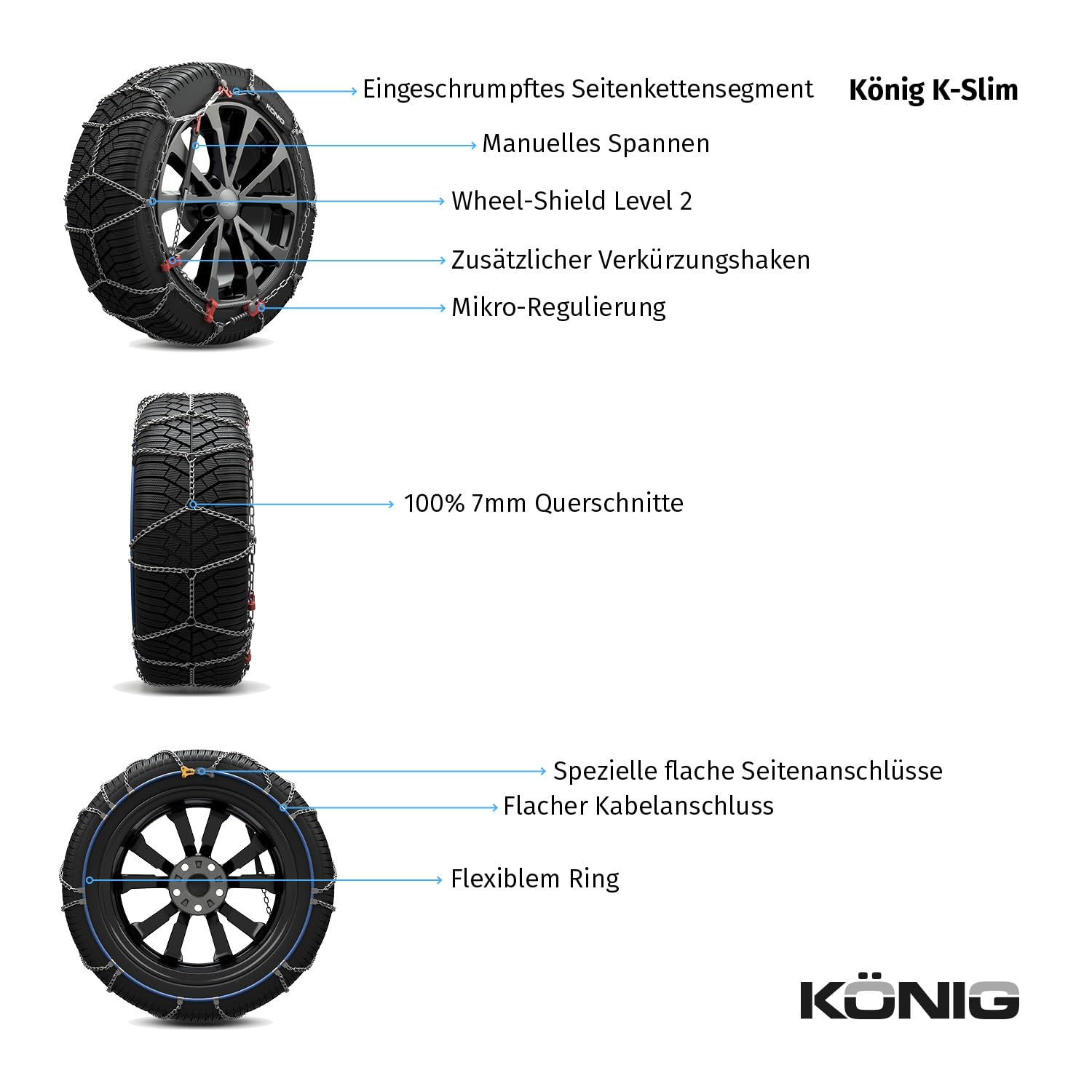 KÖNIG K-Slim 103 - Schneeketten