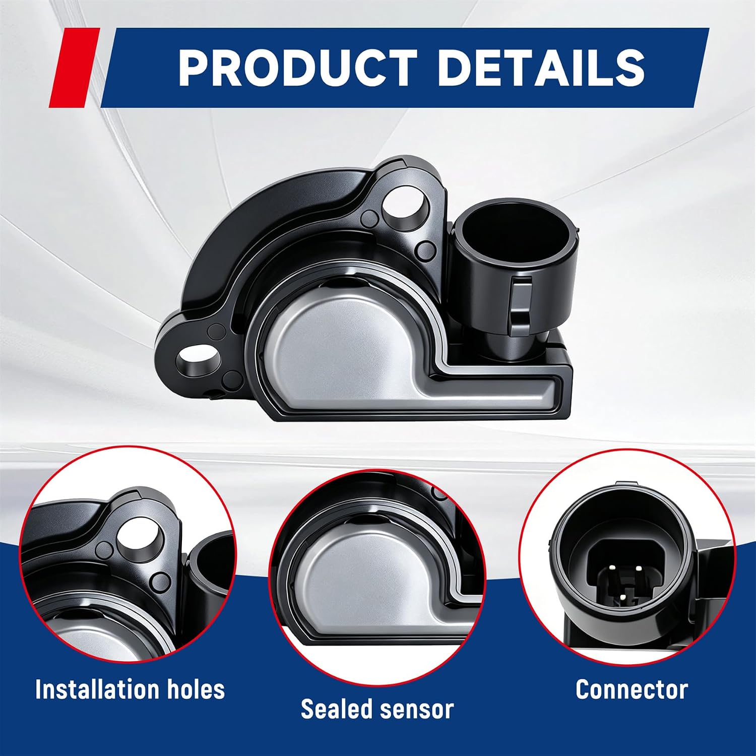 waltyotur Throttle Position Sensor TPS Replacement for Hisun Massimo Supermach 400 500 700 800 1000 UTV ATV