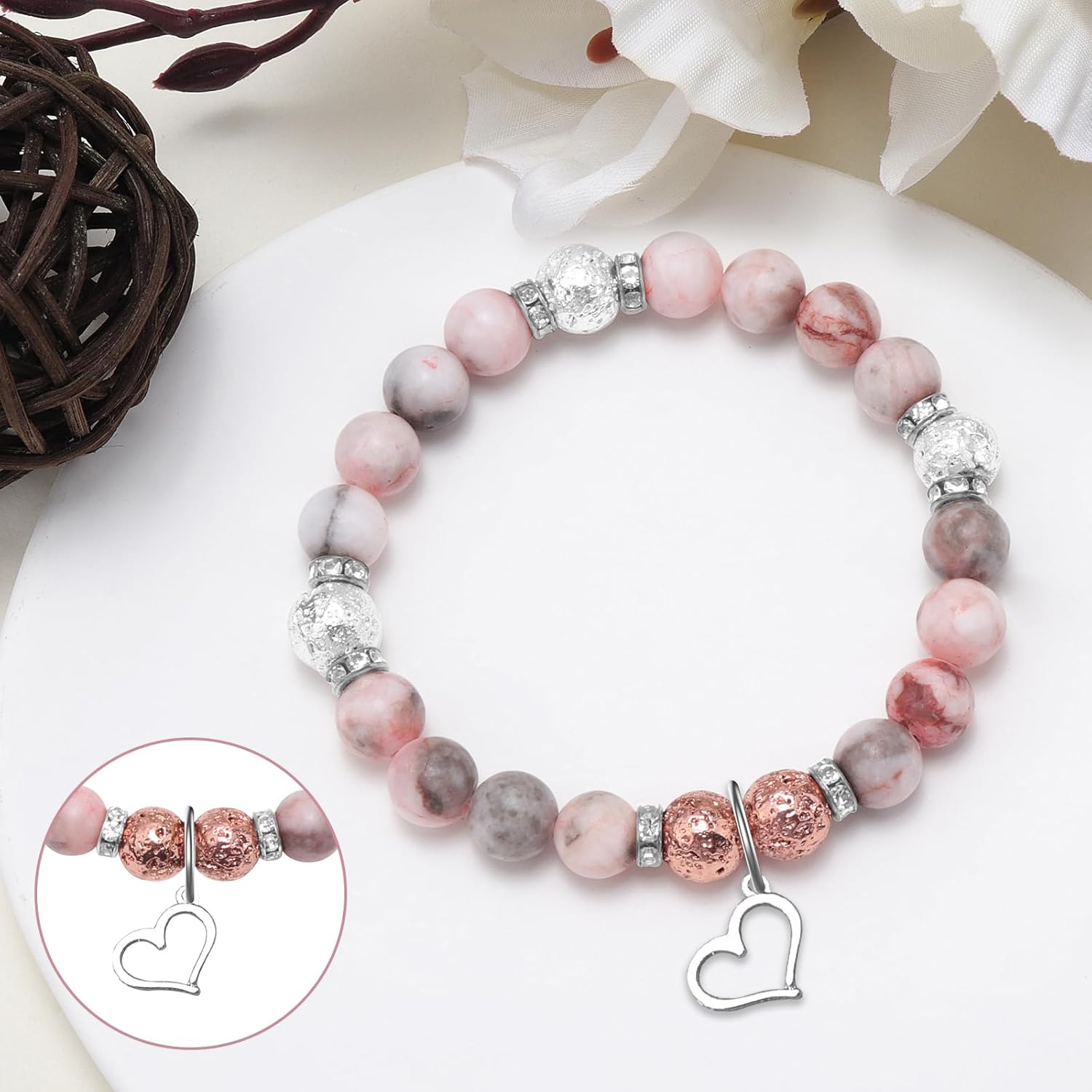 Gifts for Grandma Bracelet Nana Gift from Granddaughter Beaded Bracelets Best Nana Ever Gifts Grandma Mothers Day Birthday Jewelry Gift from Grandson Granddaughter Grandmother Christmas Presents - Image 4