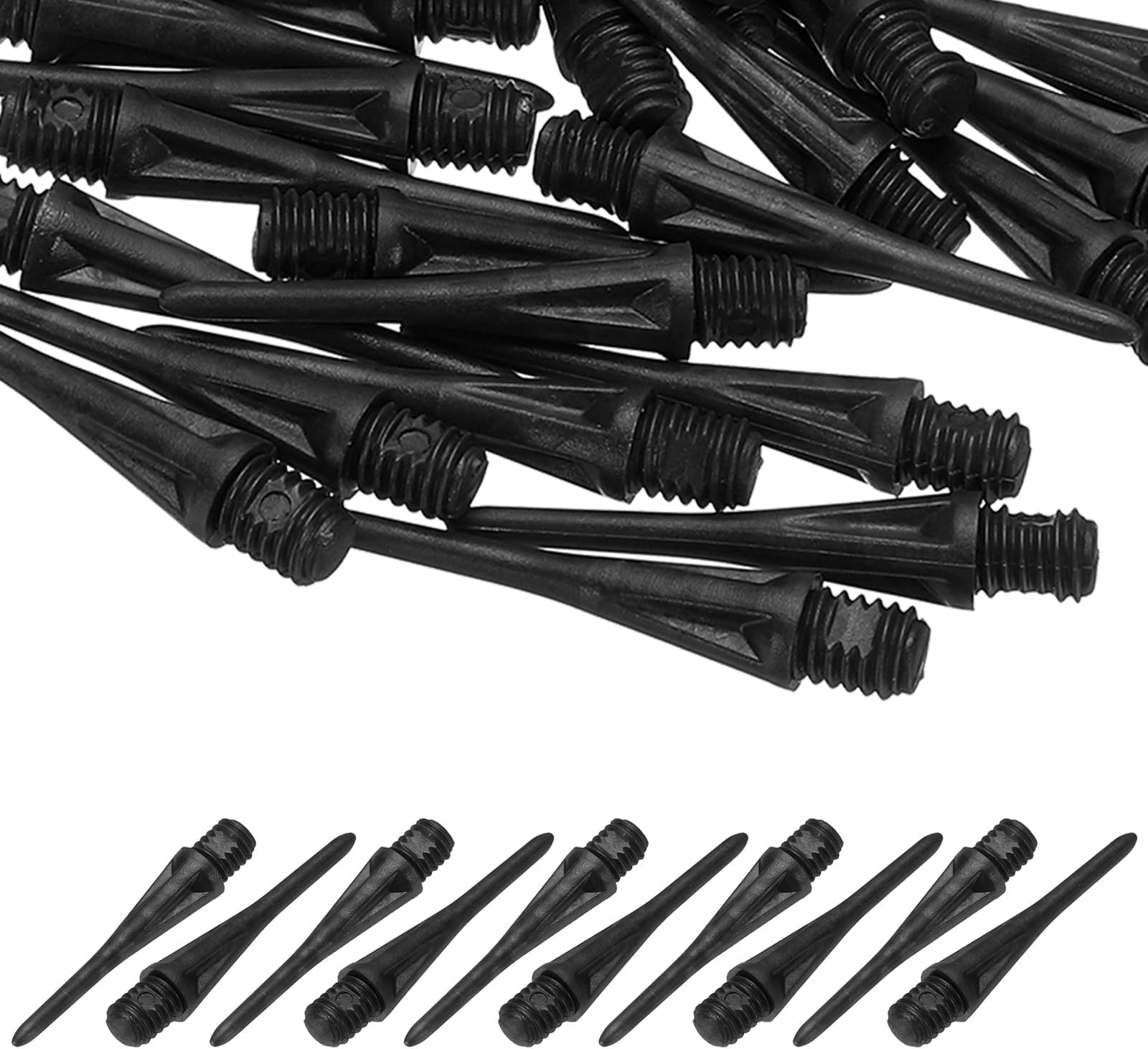 Plastic Dart Tips, Thread Soft Tip Dart Points Replacement Dart Accessories Fitting for (Electronic Dartboard)