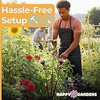 Vista 6 de Happy Gardens Estaca de jardín de lirio de cala con campanas Decoraciones de flores de lirios de bronce para exteriores