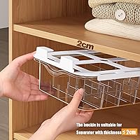 Vista 5 de Caja de almacenamiento de gran capacidad con cajones, compartimento 01015, ropa interior para el hogar, artefacto de almacenamiento para brasieres