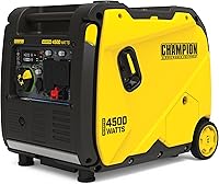 Champion 4500W RV Ready Portable Inverter Generator - Quiet 61dBA, CO Shield, 14Hr Runtime, Clean Power