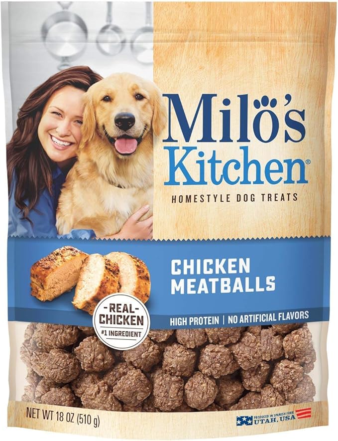 Milo's Kitchen Chicken Meatballs Dog Treats, 18Ounce 3