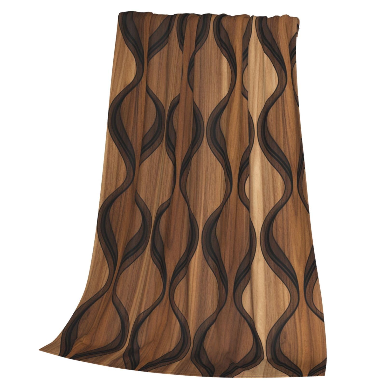 Couverture flanelle motif papier peint 203x152 cm pour canapé et lit