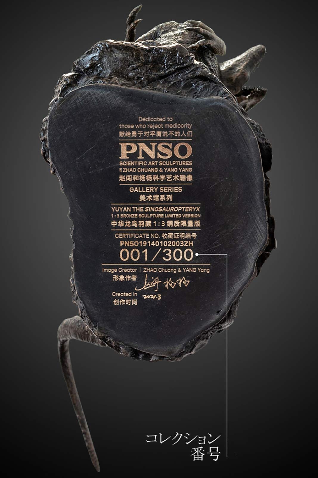 Amazon | PNSO 1/3 サイズ 限定版 シノサウロプテリクス