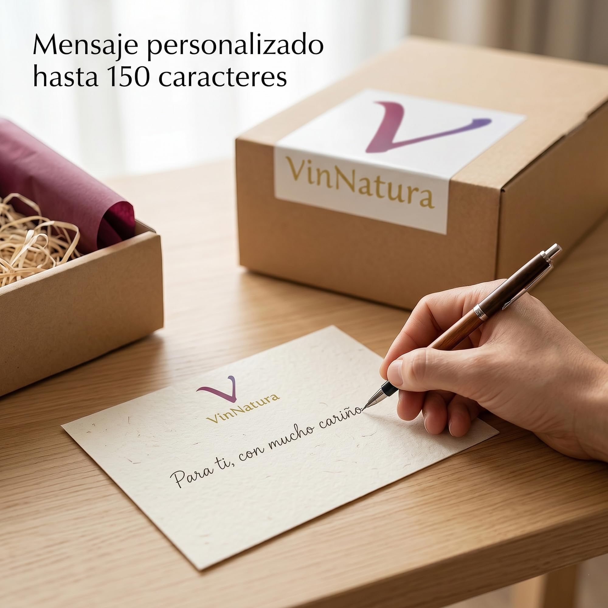 Caja Gourmet Arousa de VinNatura con Conservas Artesanales y Vino Naranja | Regalo gourmet gallego, regalos de empresa, cesta con vino, elaboración tradicional, tarjeta personalizable