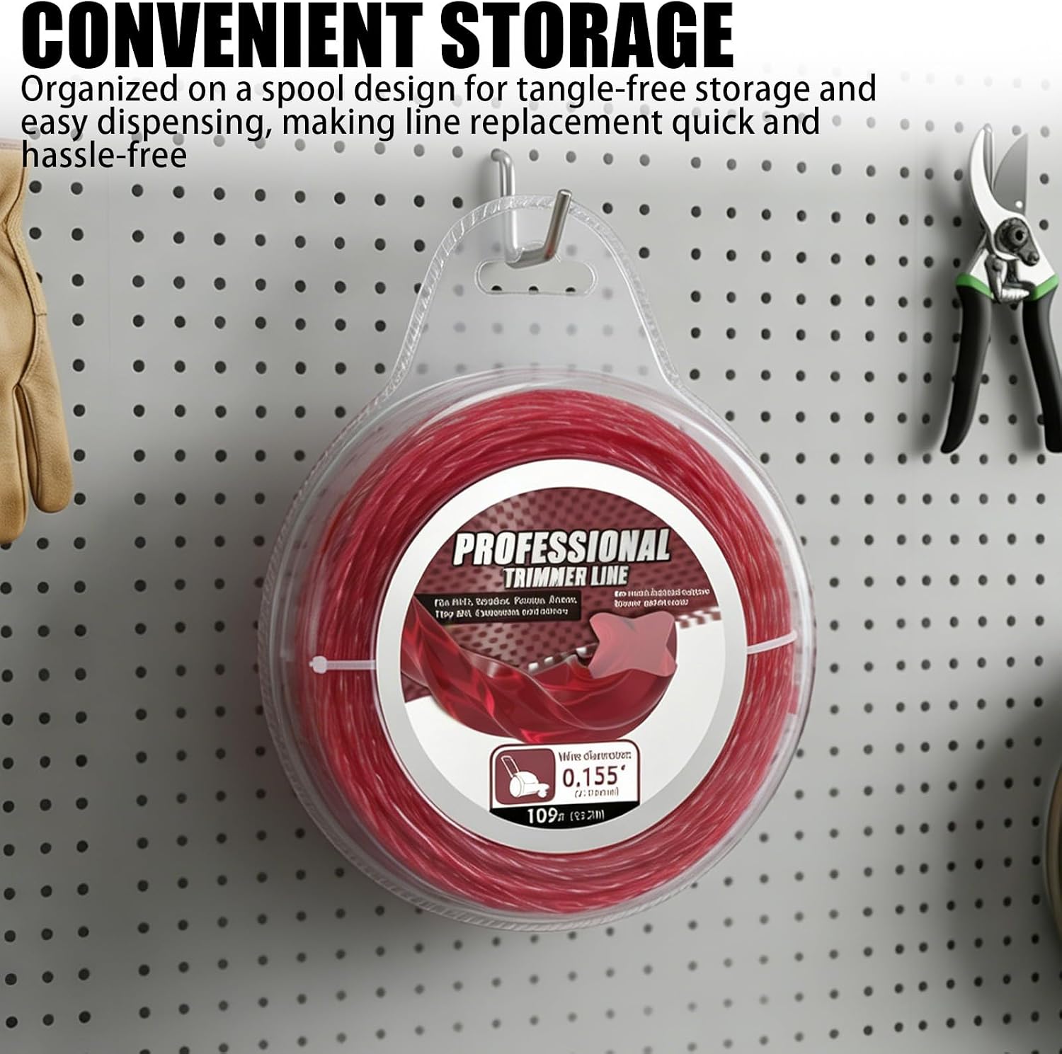 0.155-In x 109-Feet Xtreme Professional Grade Trimmer Line for MTD, Swisher, Poulan, Ariens, Troy-Bilt, Craftsman