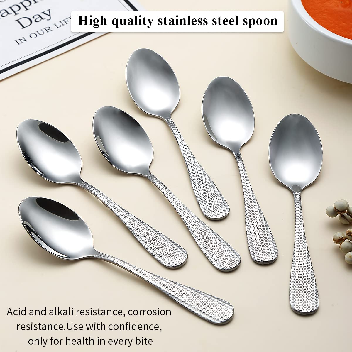 Set 24 Cucchiaini Da Caffè Piccoli In Acciaio Inox 12 Cm – Resistenti E Brillanti Per Espresso E Cappuccino