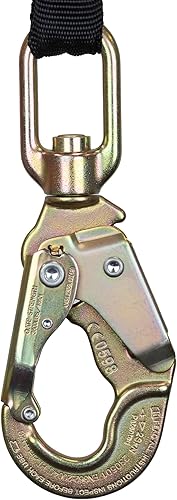 Miniatura 7 de Malta Dynamics Edgehog Línea de vida auto retráctil de 30 pies con gancho a presión, frenado de acción rápida y cable YoYo autobloqueo, cordón de