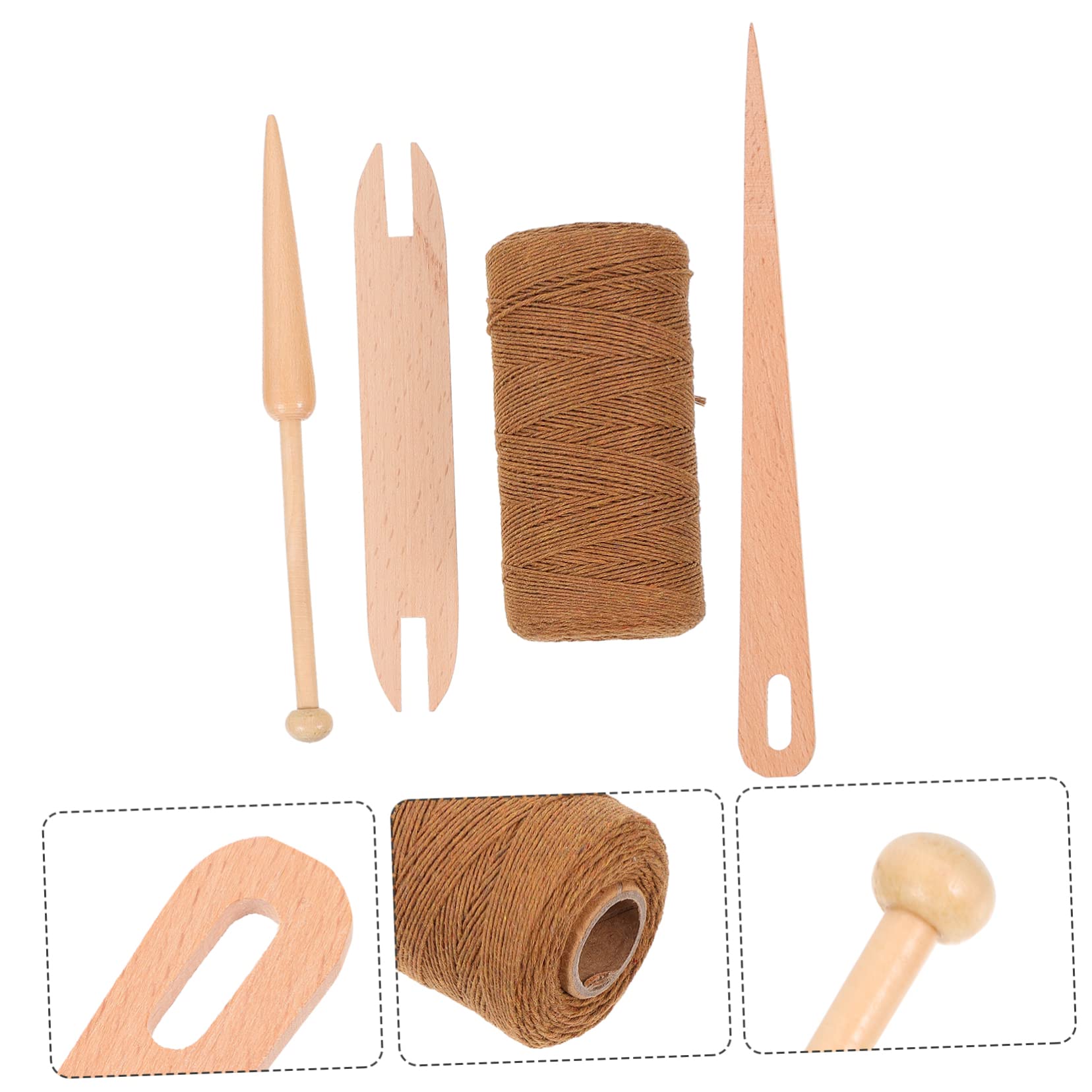 jojofuny 3 Ensembles Kit de Tricot DIY Ensemble de Outils Corde pour Artisanat Débutants
