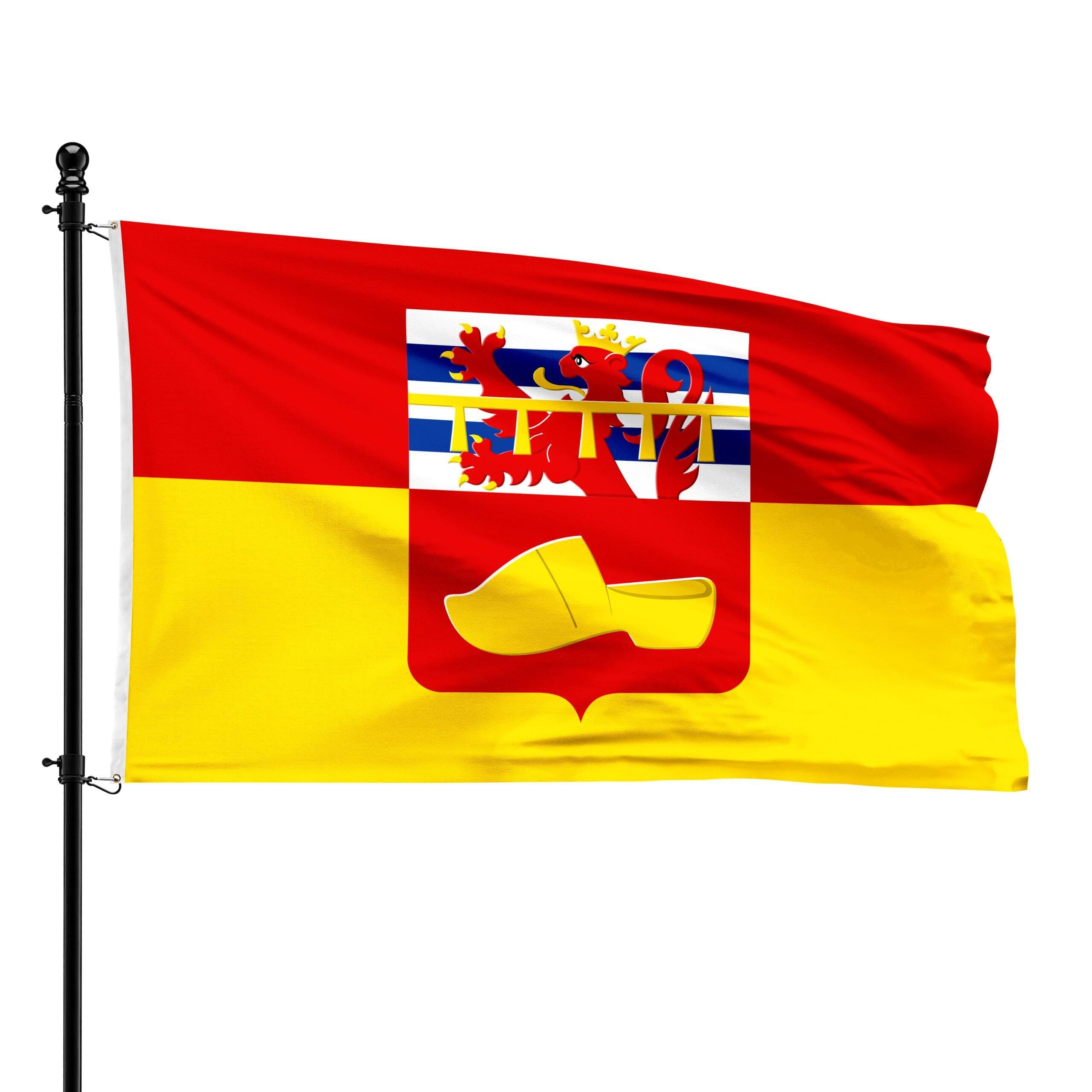 Drapeau de Nassogne 90x150 cm pour pavoisement officiel de la commune