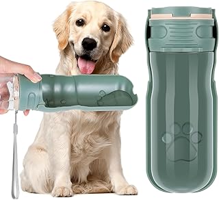 AiQInu 520 ml Dog Water Bottle, 180° Foldable Dog Cat Pets Leak-proof Water Bottle, Portable Dog Water Bottle for Small Pet for Hiking Travel product image