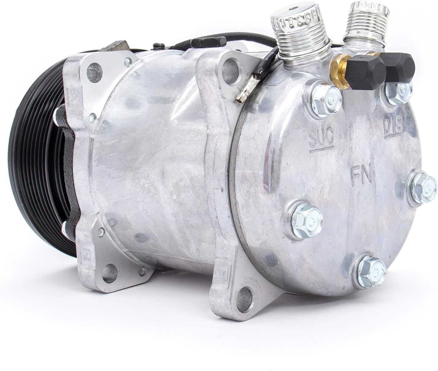 FKG AC Compressor and A/C Clutch SD508 fit for 1985-1990 Jeep Wrangler