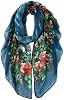 GERINLY Lightweight Scarves Fashion Flowers Print Women Cotton Wrap Scarf Head Shawl Summer Gift