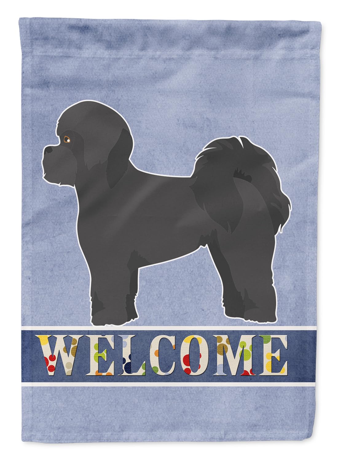 Drapeau de bienvenue Mal-Shi Noir Caroline's Treasures CK3758GF multicolore taille S